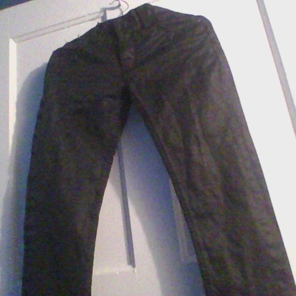 Black, faux  LR SCOOP loose cut jeans